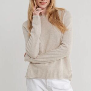 Jenni Kayne Oatmeal Everyday Sweater, Small